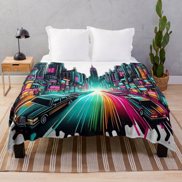 Item preview, Neon Cityscape Speed Rush designed and sold by JavisSRDesign.