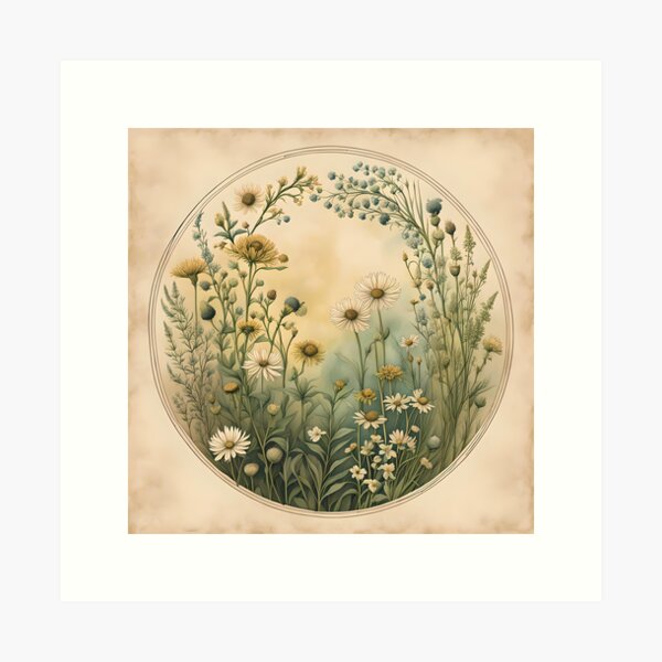 Item preview, Vintage style wildflowers designed and sold by TisaMayfly.