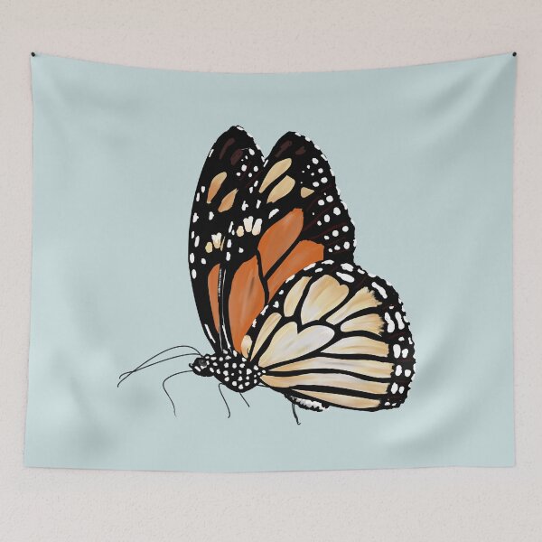 Item preview, Monarch Butterfly version 4 Blue designed and sold by ClearAndHappy.