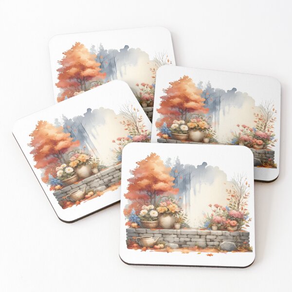 Item preview, Autumn Garden at the Heart of the Cottage designed and sold by Celedrine-art.
