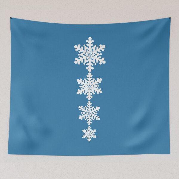 Item preview, Holiday Snowflakes in Blue and White designed and sold by MellowCat.