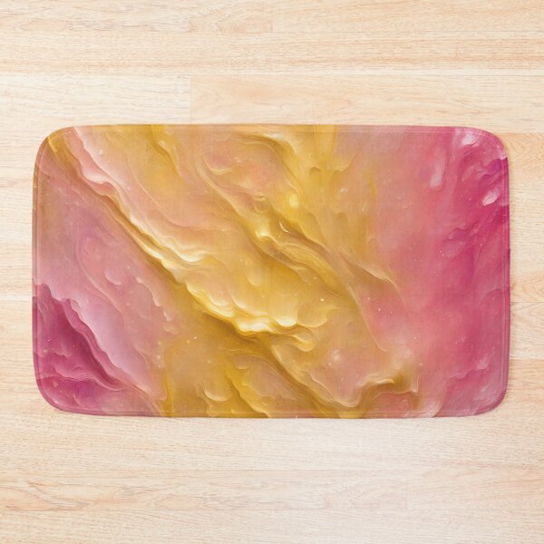 Item preview, Pink and Golden Abstract Oil Painting  designed and sold by CalmnessbyChoice.