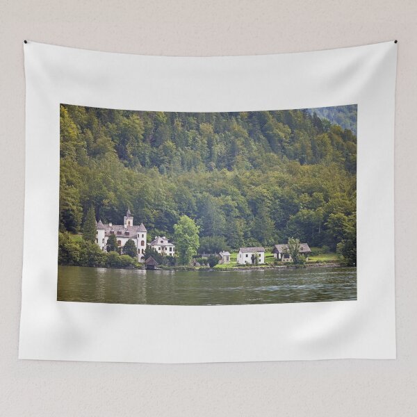Item preview, The Grub castle,Obertraun village and the Hallstatter lake,Austria designed and sold by goceris.