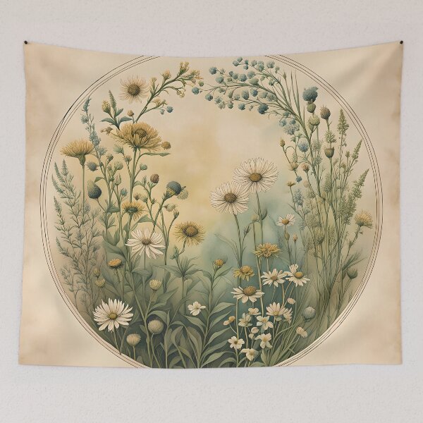Item preview, Vintage style wildflowers designed and sold by TisaMayfly.