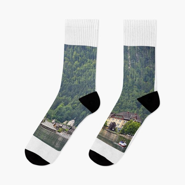 Item preview, Hallstatt mountain village with Hallstatter lake,Austria designed and sold by goceris.