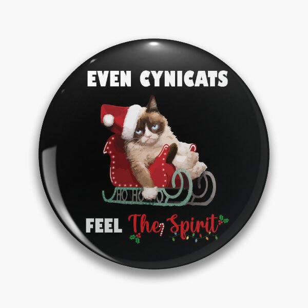Item preview, Christmas Design "Even Cynicats Feel The Spirit" designed and sold by Monies-Designs.