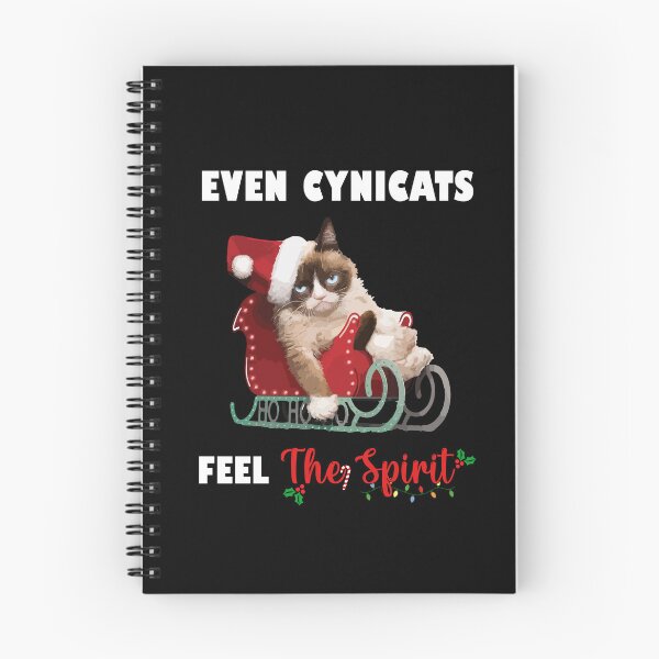 Item preview, Christmas Design "Even Cynicats Feel The Spirit" designed and sold by Monies-Designs.