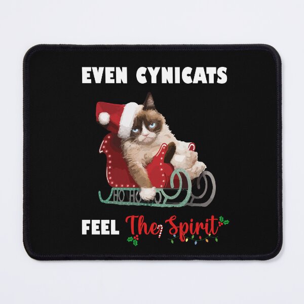 Item preview, Christmas Design "Even Cynicats Feel The Spirit" designed and sold by Monies-Designs.