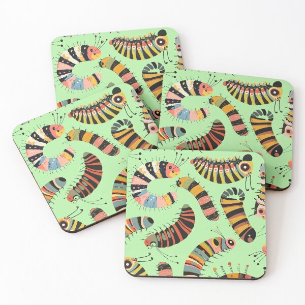 Item preview, Caterpillar Pattern - Mid Century Geometric Minimalism - Mosaic Collage designed and sold by TuncGK.