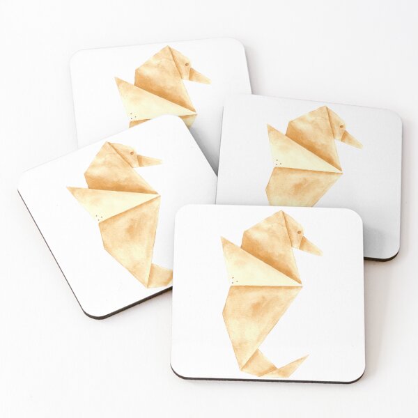 Item preview, ORIGAMI seahorse painted in watercolor designed and sold by GinColorist.