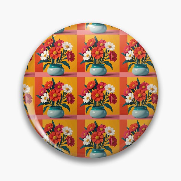 Item preview, Gerbera Daisy Like Flowers In A Vase Repeat Pattern designed and sold by taiche.