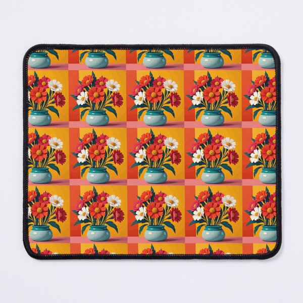 Item preview, Gerbera Daisy Like Flowers In A Vase Repeat Pattern designed and sold by taiche.