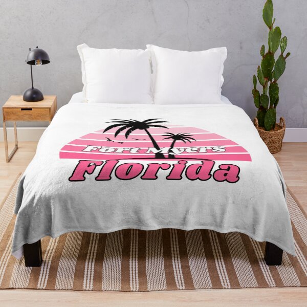 Item preview, Retro Cool Fort Myers Beach Florida Palm Tree at Sunset Souvenirs designed and sold by karmdaf.