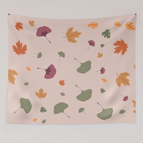 Item preview, Neutral Autumn Leaves Pattern with Multicolored Foliage designed and sold by ploen kongsuwan.