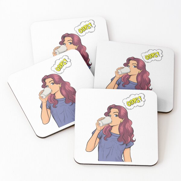 Item preview, Beautiful retro woman with phrase Oops! designed and sold by mysummerland.