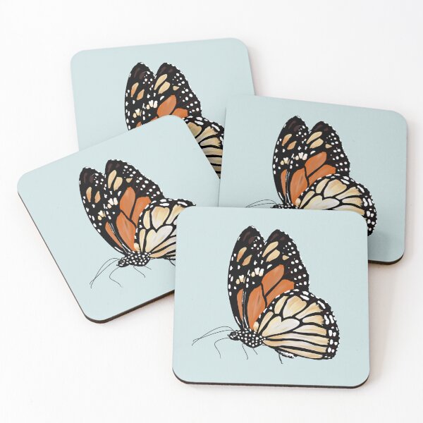 Item preview, Monarch Butterfly version 4 Blue designed and sold by ClearAndHappy.