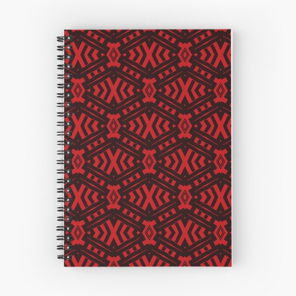 Item preview, Black And Red Abstract Shapes Patterns designed and sold by violet-hope.