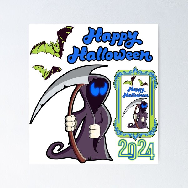 Item preview, HAPPY HALLOWEEN designed and sold by stickersrafisa.