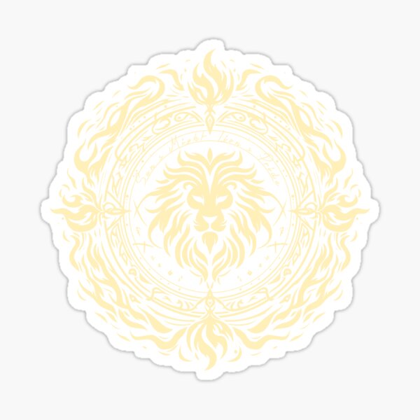 Blazing Lion of Pride: Escanor’s Eternal Flame - Gold Sticker