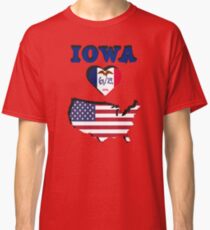 IOWA LOVES AMERICA - STATE PRIDE DESIGN Classic T-Shirt