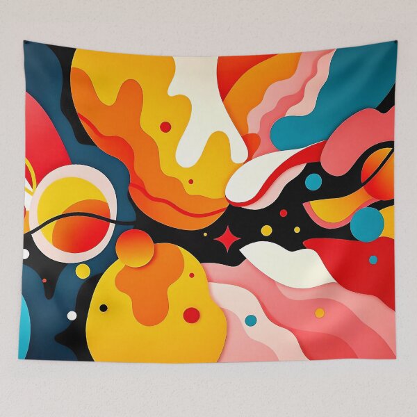 Item preview, Abstract Art with bold colors that evoke emotion and thought. create  focal point in any room. designed and sold by HardToFindMerchandise.