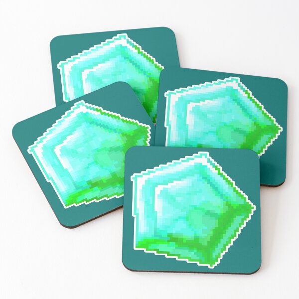 Item preview, Turquoise Pixel Art Gem designed and sold by Percy Everett.