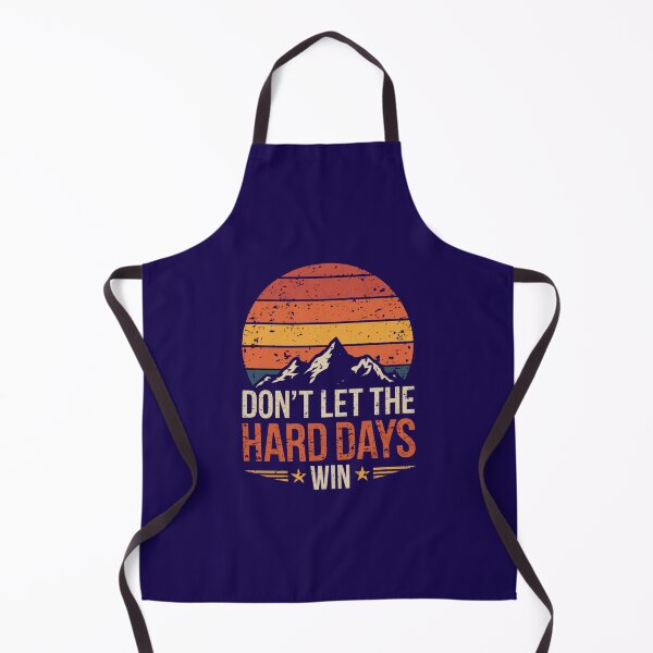 Item preview, Don't Let the Hard Days Win - Motivational Vintage Sunset Mountain Design designed and sold by DigitalArtByNow.