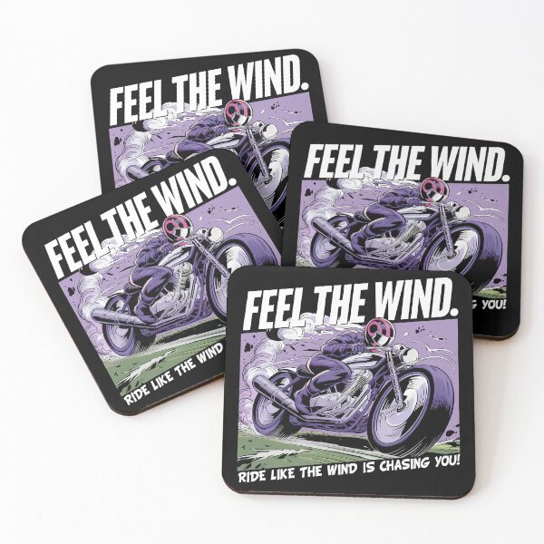 Item preview, Feel the Wind – Ride Like the Wind Is Chasing You Biker Art designed and sold by BNCH44.