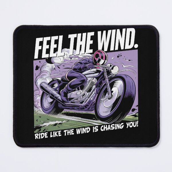 Item preview, Feel the Wind – Ride Like the Wind Is Chasing You Biker Art designed and sold by BNCH44.