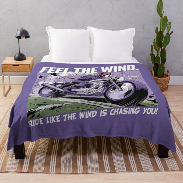 Item preview, Feel the Wind – Ride Like the Wind Is Chasing You Biker Art designed and sold by BNCH44.