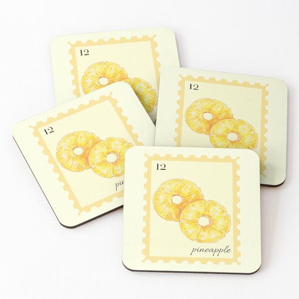 Item preview, Pineapple Watercolor Fruit Postage Stamp  designed and sold by CraftCartelArt.