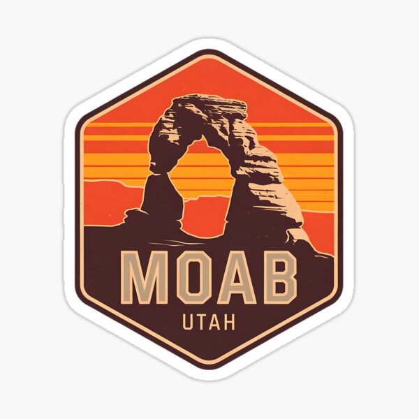 Item preview,  Moab Utah Arch Vintage Sunset Travel  designed and sold by DoodyMoon.