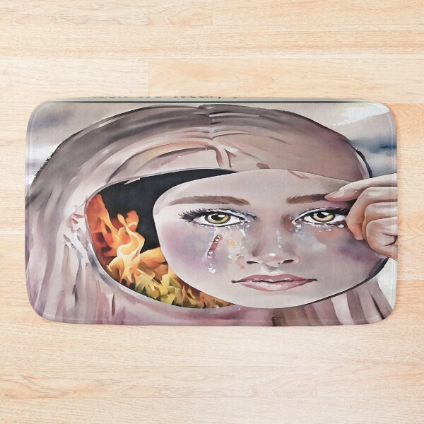 Item preview, The Mask We Wear, the Fire We Bear Emotional Art Print designed and sold by gleefulme.