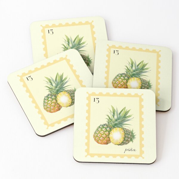 Item preview, Piña Pineapple Watercolor Fruta Tropical Postage Stamp  designed and sold by CraftCartelArt.