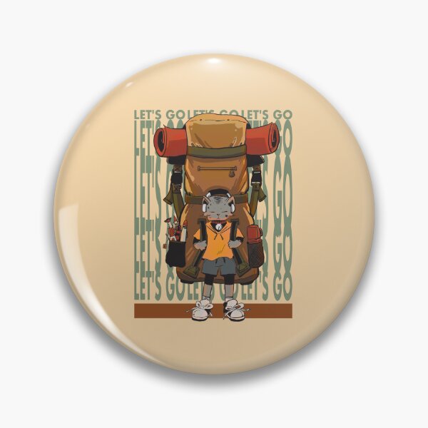 Item preview, Cute Cat with Backpack Let's Go designed and sold by PersontwoArt.
