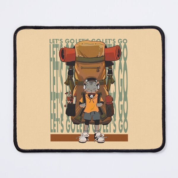 Item preview, Cute Cat with Backpack Let's Go designed and sold by PersontwoArt.