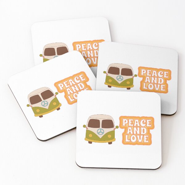 Item preview, Truck with peace and love phrase, Vintage, Retro image designed and sold by mysummerland.