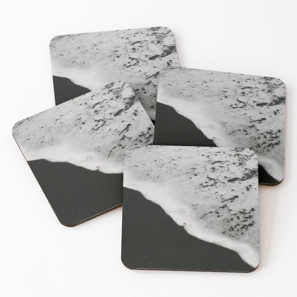 Item preview, Lanzarote Black Volcanic Sand Beach Waves Foam - Design by Smilemoreagain. designed and sold by SmileMoreAgain.