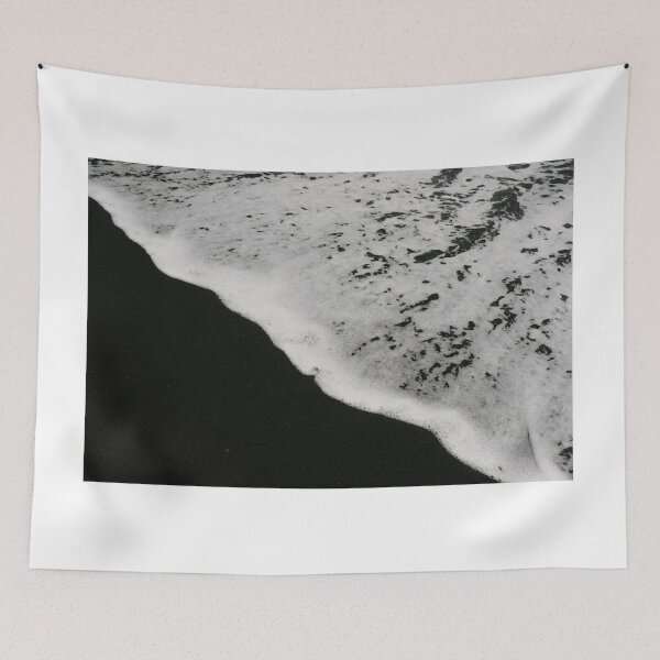 Item preview, Lanzarote Black Volcanic Sand Beach Waves Foam - Design by Smilemoreagain. designed and sold by SmileMoreAgain.