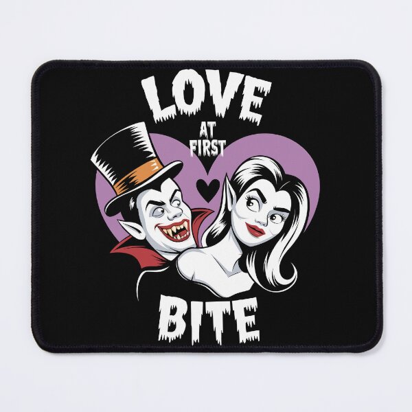 Item preview, Love at First Bite Funny Vampire Couple Halloween designed and sold by Quirky Shirts.