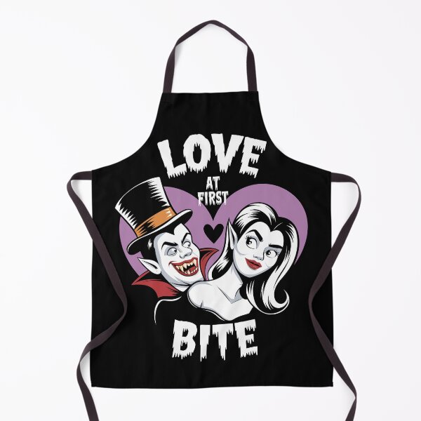 Item preview, Love at First Bite Funny Vampire Couple Halloween designed and sold by Quirky Shirts.