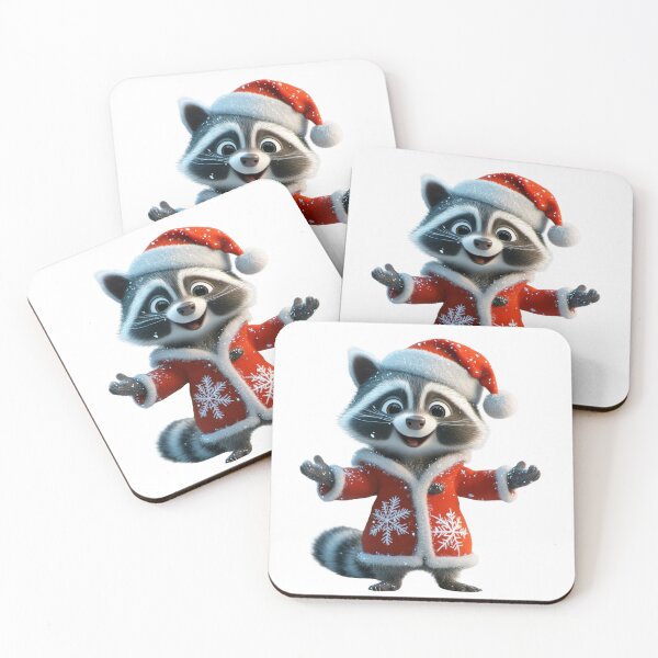 Item preview, Feliz Navidad, mapache designed and sold by NicolasGlowArt.