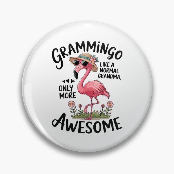 Item preview, Gramming Like a Normal Grandma Only More Awesome Flamingo Design designed and sold by EidosEmporiium.