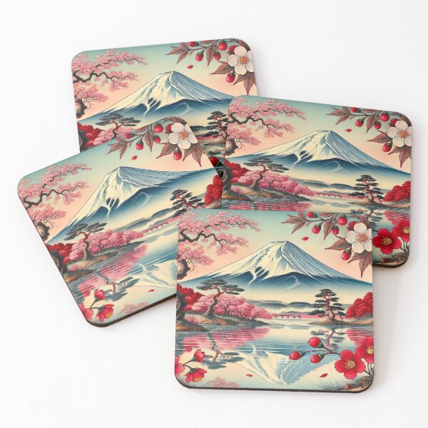Item preview, Mount Fuji & cherry blossom designed and sold by ShibariZone.