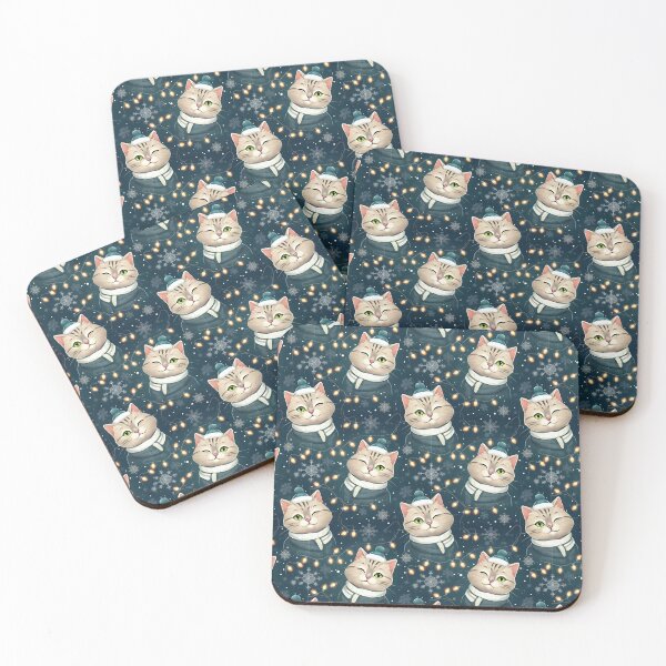 Item preview, Winking Cat | Christmas Lights Pattern | Matching Family Winter Outfit designed and sold by PinkGoddessLove.