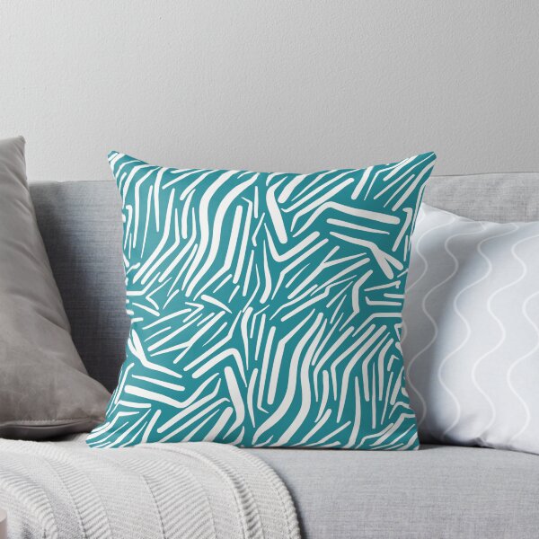 Item preview, Teal and White Zebra Pattern – Bold Modern Animal Print Design designed and sold by AyleenBown.