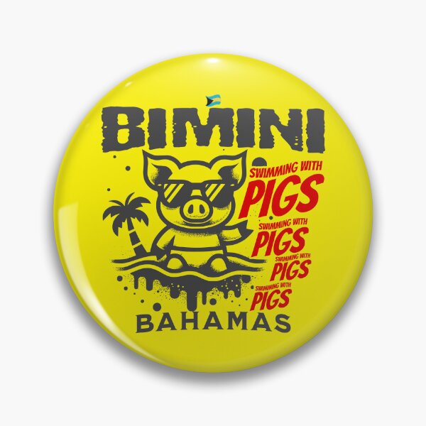 Item preview, Bahamas Souvenir Gift : Bimini Bahamas Swimming Pigs designed and sold by shoptshirtswag.