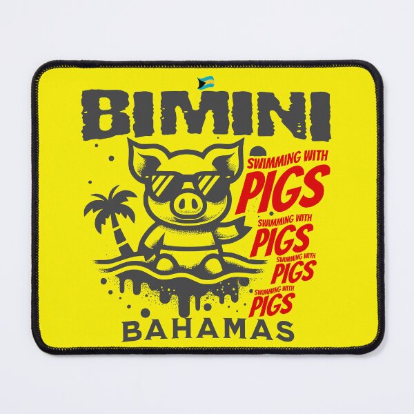 Item preview, Bahamas Souvenir Gift : Bimini Bahamas Swimming Pigs designed and sold by shoptshirtswag.