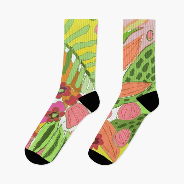 Item preview, Abstract tropical leaves designed and sold by verymarydesigns.