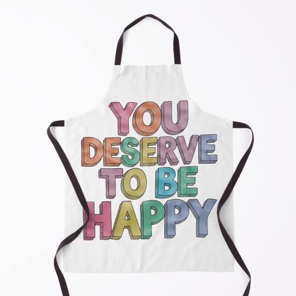 Item preview, You deserve to be happy Motivational Quotes | Inspirational Art designed and sold by OrangeMG.